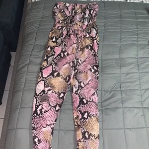 Snakeskin Jumpsuit